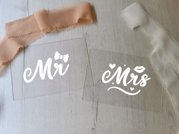 Carteles Sillas Mr Mrs - Imagen 4