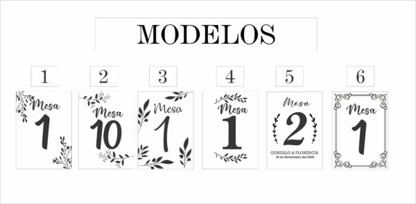 Mesero Numero de mesa Metacrilato - Imagen 4